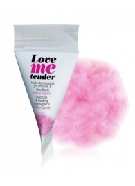 Съедобное согревающее массажное масло Love Me Tender Cotton Candy с ароматом сладкой ваты - 10 мл. - Love to Love - купить с доставкой в Улан-Удэ