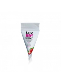 Съедобное согревающее массажное масло Love Me Tender Strawberry с ароматом клубники - 10 мл. - Love to Love - купить с доставкой в Улан-Удэ
