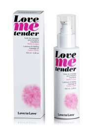 Съедобное согревающее массажное масло Love Me Tender Cotton Candy с ароматом сладкой ваты - 100 мл. - Love to Love - купить с доставкой в Улан-Удэ