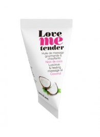 Съедобное согревающее массажное масло Love Me Tender Cocos с ароматом кокоса - 10 мл. - Love to Love - купить с доставкой в Улан-Удэ