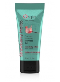 Съедобный интимный гель Orgie Lube Tube Cocktail Strawberry Mojito - 50 мл. - ORGIE - купить с доставкой в Улан-Удэ