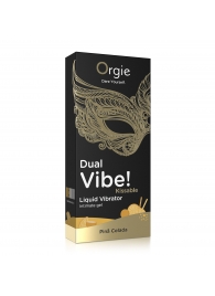 Съедобный гель Dual Vibe Pina Colada с эффектом вибрации и вкусом коктейля пина колада - 15 мл. - ORGIE - купить с доставкой в Улан-Удэ