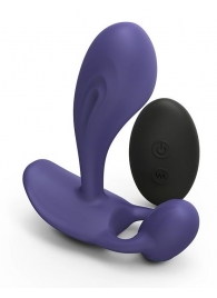 Темно-синий вибромассажер Witty P G Vibrator with Remote Control - Love to Love - в Улан-Удэ купить с доставкой