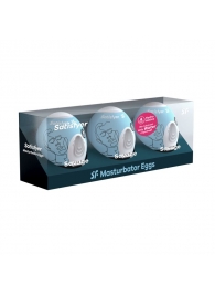 Набор из 3 мастурбаторов-яиц Satisfyer Savage - Satisfyer - в Улан-Удэ купить с доставкой