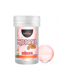 Лубрикант на масляной основе Hot Ball Plus с разогревающим эффектом (2 шарика по 3 гр.) - HotFlowers - купить с доставкой в Улан-Удэ