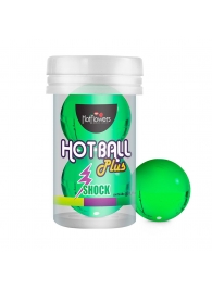 Лубрикант на силиконовой основе Hot Ball Plus с покалывающим эффектом (2 шарика по 3 гр.) - HotFlowers - купить с доставкой в Улан-Удэ