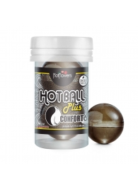 Анальный лубрикант на масляной основе Hot Ball Plus Conforto (2 шарика по 3 гр.) - HotFlowers - купить с доставкой в Улан-Удэ