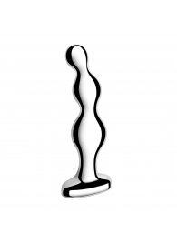 Стальной анальный фаллоимитатор для простаты Stainless Steel Anal Beads - 13 см. - b-Vibe - в Улан-Удэ купить с доставкой