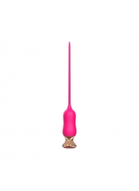 Розовый тонкий стимулятор Nipple Vibrator - 23 см. - I-MOON - купить с доставкой в Улан-Удэ