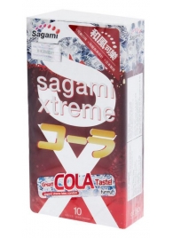 Ароматизированные презервативы Sagami Xtreme COLA - 10 шт. - Sagami - купить с доставкой в Улан-Удэ