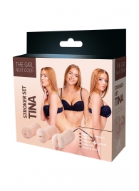Набор из 3 мастурбаторов The Girl Next Door Tina - Dream Toys - в Улан-Удэ купить с доставкой