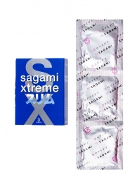 Розовые презервативы Sagami Xtreme FEEL FIT 3D - 3 шт. - Sagami - купить с доставкой в Улан-Удэ