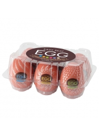 Набор из 6 мастурбаторов-яиц Tenga Egg Variety Pack V - Tenga - в Улан-Удэ купить с доставкой