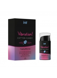 Жидкий вибратор Vibration Cotton Candy с ароматом сахарной ваты - 15 мл. - INTT - купить с доставкой в Улан-Удэ
