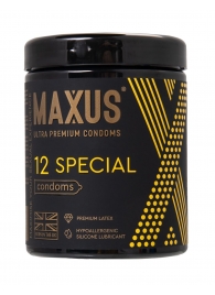 Презервативы с точками и рёбрами MAXUS Special - 12 шт. - Maxus - купить с доставкой в Улан-Удэ