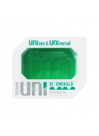 Зеленый мастурбатор-стимулятор Tenga Uni Emerald - Tenga - в Улан-Удэ купить с доставкой