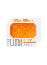 Оранжевый мастурбатор-стимулятор Tenga Uni Topaz - Tenga - в Улан-Удэ купить с доставкой