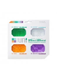 Набор из 4 мастурбаторов-стимуляторов Tenga Uni Variety Pack - Tenga - в Улан-Удэ купить с доставкой