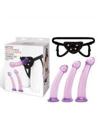 Тренировочный набор с тремя насадками Pegging Training Set - Lux Fetish - купить с доставкой в Улан-Удэ