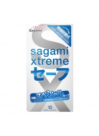 Презервативы Sagami Xtreme Ultrasafe с двойным количеством смазки - 10 шт. - Sagami - купить с доставкой в Улан-Удэ