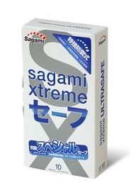 Презервативы Sagami Xtreme Ultrasafe с двойным количеством смазки - 10 шт. - Sagami - купить с доставкой в Улан-Удэ