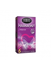 Презервативы с рёбрышками Domino Harmony - 6 шт. - Domino - купить с доставкой в Улан-Удэ