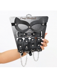 Соблазнительный кожаный набор БДСМ - Crazy Handmade - купить с доставкой в Улан-Удэ