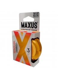 Презервативы анатомической формы Maxus Sensual - 3 шт. - Maxus - купить с доставкой в Улан-Удэ