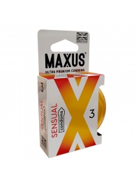 Презервативы анатомической формы Maxus Sensual - 3 шт. - Maxus - купить с доставкой в Улан-Удэ