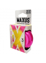 Ароматизированные презервативы Maxus Exotic Mix - 3 шт. - Maxus - купить с доставкой в Улан-Удэ
