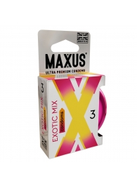 Ароматизированные презервативы Maxus Exotic Mix - 3 шт. - Maxus - купить с доставкой в Улан-Удэ
