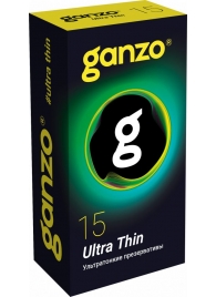 Прозрачные ультратонкие презервативы Ganzo Ultra thin - 15 шт. - Ganzo - купить с доставкой в Улан-Удэ