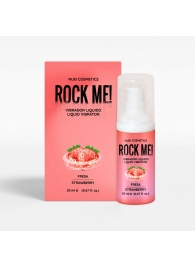 Жидкий вибратор Nuei Rock Me! с ароматом клубники - 20 мл. - Nuei cosmetics - купить с доставкой в Улан-Удэ