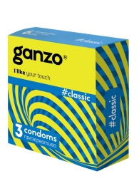 Классические презервативы с обильной смазкой Ganzo Classic - 3 шт. - Ganzo - купить с доставкой в Улан-Удэ