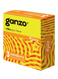 Ароматизированные презервативы Ganzo Juice - 3 шт. - Ganzo - купить с доставкой в Улан-Удэ