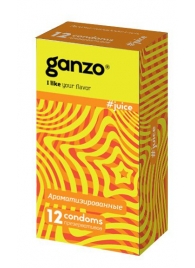 Ароматизированные презервативы Ganzo Juice - 12 шт. - Ganzo - купить с доставкой в Улан-Удэ