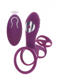 Фиолетовая эрекционная вибронасадка Halo Halo C-Ring Sleeve - Toy Joy - в Улан-Удэ купить с доставкой