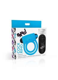 Голубое эрекционное виброкольцо 28X Remote Control Vibrating Cock Ring   Bullet - XR Brands - в Улан-Удэ купить с доставкой