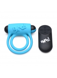 Голубое эрекционное виброкольцо 28X Remote Control Vibrating Cock Ring   Bullet - XR Brands - в Улан-Удэ купить с доставкой