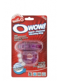 Фиолетовое эрекционное виброкольцо OWOW PURPLE - Screaming O - в Улан-Удэ купить с доставкой