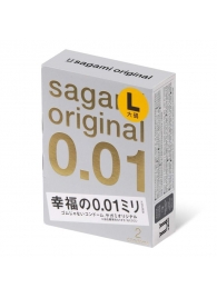 Презервативы Sagami Original 0.01 L-size увеличенного размера - 2 шт. - Sagami - купить с доставкой в Улан-Удэ