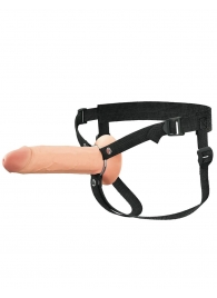 Полый страпон на ремнях 8’’ Hollow Silicone Strap-on - Pipedream - купить с доставкой в Улан-Удэ