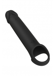Черная насадка-удлинитель с вибрацией Vibrating Extender With Remote - Dream Toys - в Улан-Удэ купить с доставкой