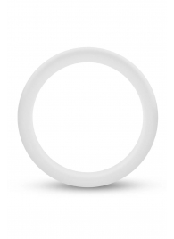 Белое люминесцентное эрекционное кольцо Silicone Glo Cock Ring - Blush Novelties - в Улан-Удэ купить с доставкой