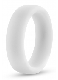 Белое люминесцентное эрекционное кольцо Silicone Glo Cock Ring - Blush Novelties - в Улан-Удэ купить с доставкой