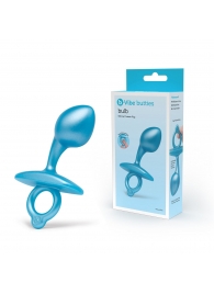 Голубая анальная пробка для массажа простаты Bulb Silicone Prostate Plug - 10,7 см. - b-Vibe - в Улан-Удэ купить с доставкой