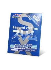 Презерватив Sagami Xtreme FEEL FIT 3D - 1 шт. - Sagami - купить с доставкой в Улан-Удэ