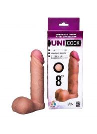 Фаллическая насадка для страпона UNICOCK 8  - 20 см. - LOVETOY (А-Полимер) - купить с доставкой в Улан-Удэ