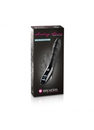 Вибратор с электростимуляцией Sizzling Simon Black Edition - 27 см. - MyStim - купить с доставкой в Улан-Удэ