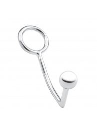 Кольцо на пенис с анальным стимулятором Stainless Steel Anal Hook   Cock Ring - BlueLine - в Улан-Удэ купить с доставкой